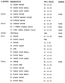 Stock # 84656-84661