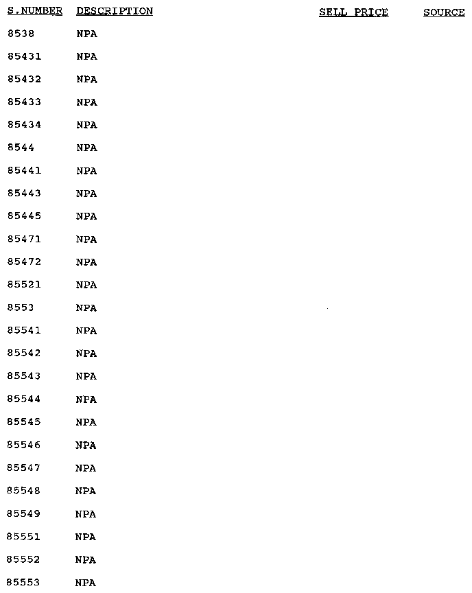 Stock # 8538-85553