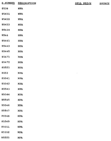 Stock # 8538-85553