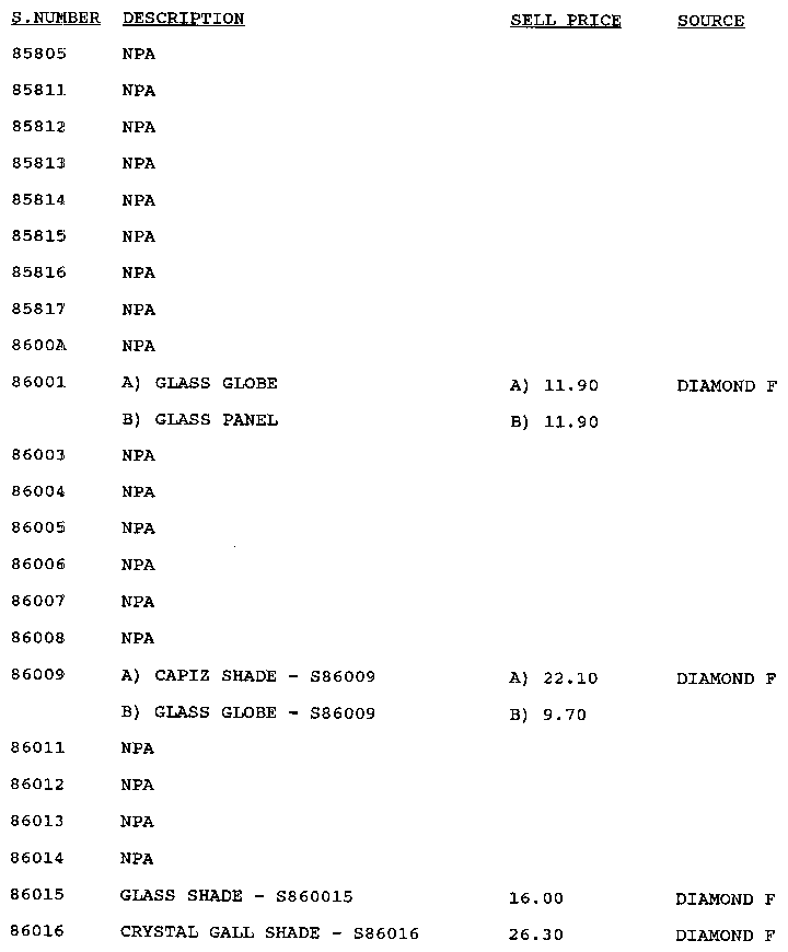 Stock # 85805-86016