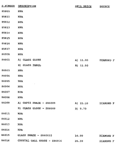 Stock # 85805-86016