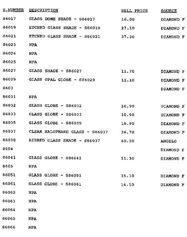 Stock # 86017-86066