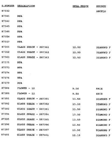 Stock # 87332-87401