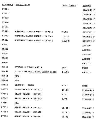 Stock # 87621-87693