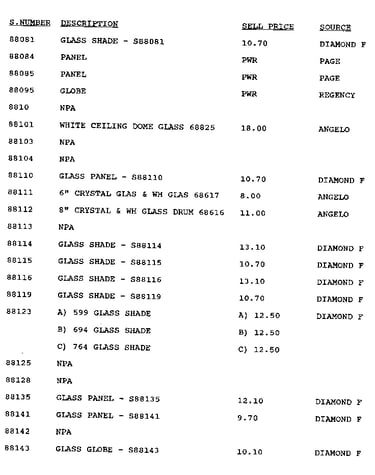 Stock # 88081-88143