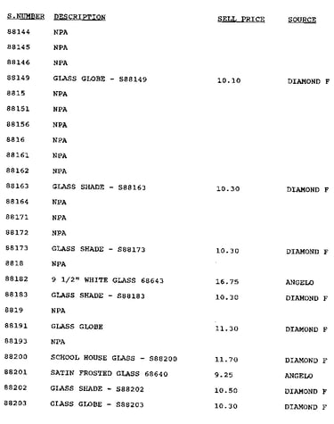Stock # 88144-88203