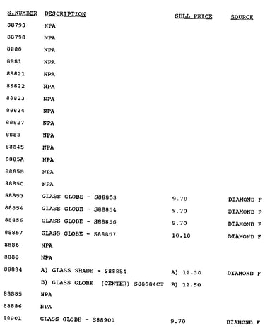 Stock # 88793-88901