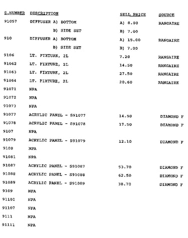 Stock # 91057-911111