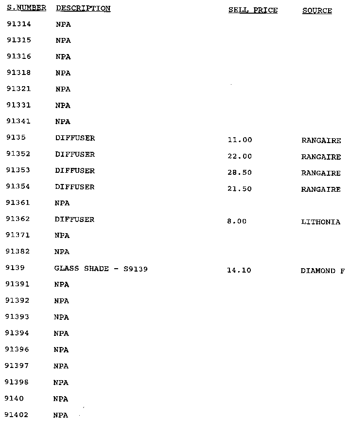 Stock # 91314-91402