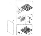Kenmore 19585 (1988) dishrack and panel diagram
