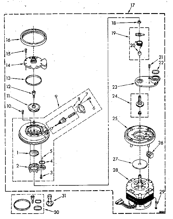 Pump and motor