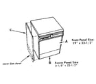 Kenmore 19585 (1988) dishwasher panels diagram