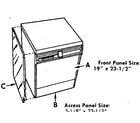 Kenmore 19985 (1988) dishwasher panels diagram