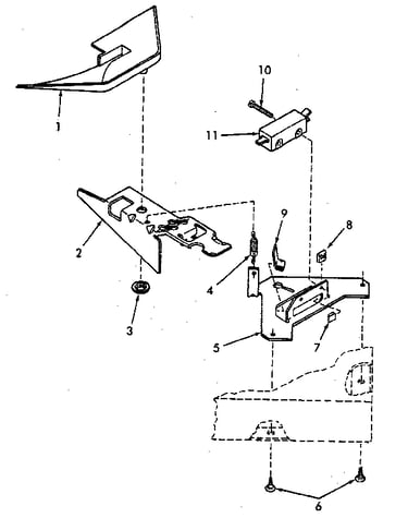 Loading door switch and bracket