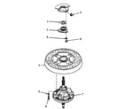 Speed Queen NA8631W33921 transmission assembly and balance ring diagram