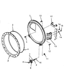 Rear bulkhead, felt seal and cylinder roller