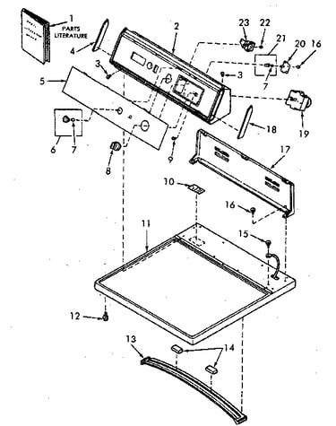 Control hood, controls and cabinet top