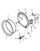 Rear bulkhead, felt seal and cylinder roller
