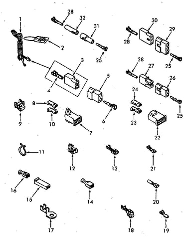 Power cord and wire terminals