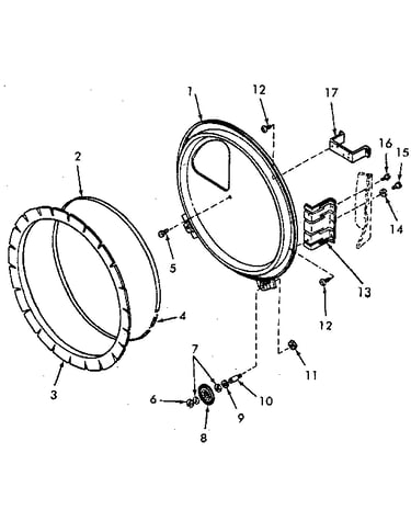 Rear bulkhead, felt seal and cylinder roller