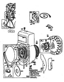 Flywheel assembly and blower housing