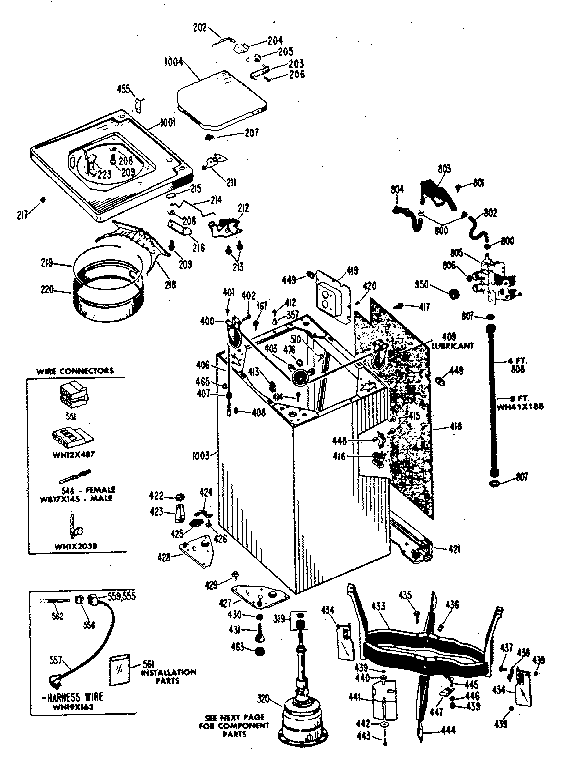CABINET AND SUSPENSION ASM.