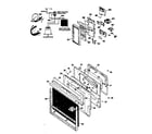 Kenmore 21333 (1988) wiring material & door lower oven diagram