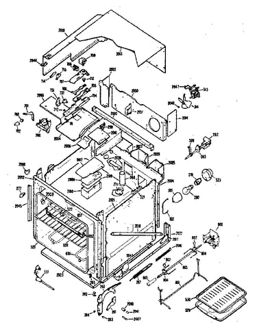 Upper oven parts