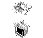 Kenmore 21133 (1988) door assembly diagram