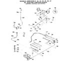 Kenmore 66128 (1988) burners, manifold gas control diagram