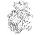 Kenmore 20131 (1988) cooktop & case parts diagram