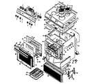 Kenmore 20221 (1988) body section diagram