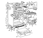 GE TBX21KKB cabinet diagram