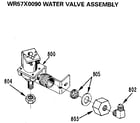 Kenmore 3638784480 water valve assembly diagram