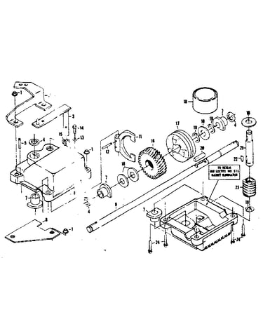 Gear case assembly part no. 85315