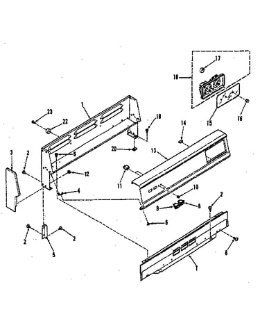 Backguard section
