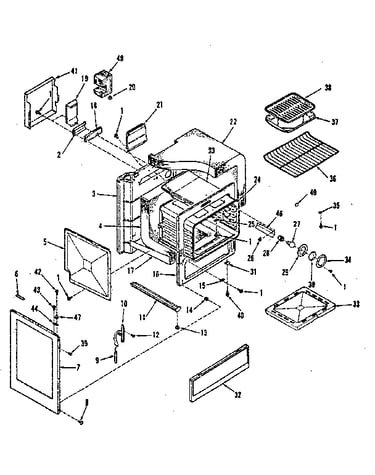 Oven body section