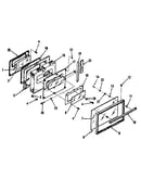 Oven door section
