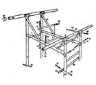 Sears 786720690 frame assembly diagram