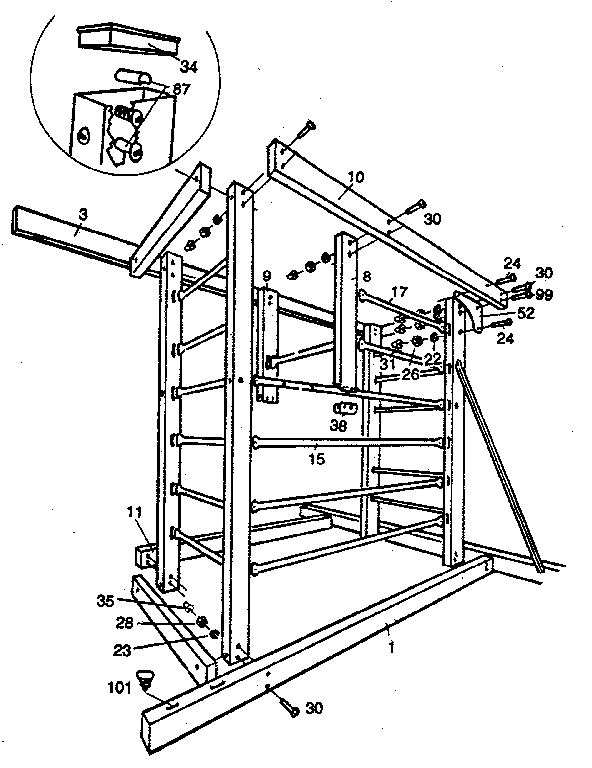 Tower sub-assembly "b"