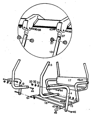 Lawn swing assembly