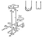 Sears 786720930 airglide, swing seats, trapeze assembly diagram
