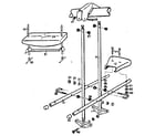 Sears 786721170 swing seats & airglide assembly diagram