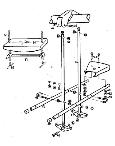 Swing seats & airglide assembly