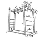 Sears 786725832 ladder assembly diagram