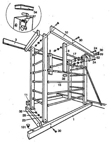 Tower sub-assembly "b"