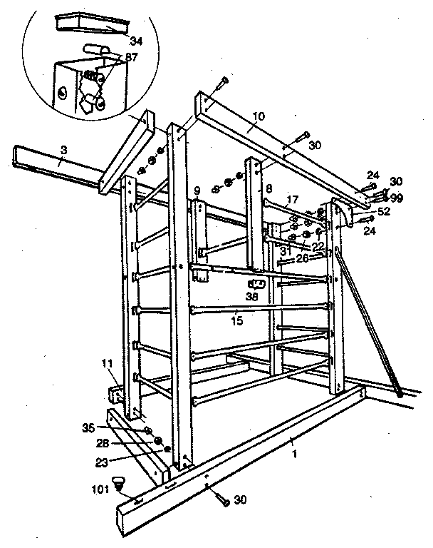 Tower sub-assembly "b"