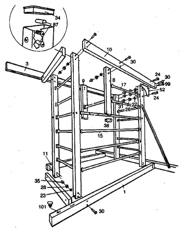 Tower sub-assembly "b"