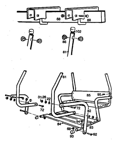 Lawn swing assembly