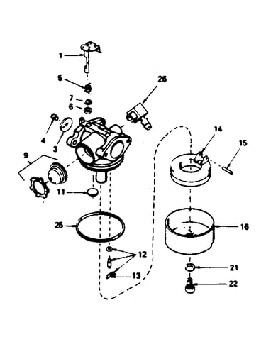 Carburetor no. 632500